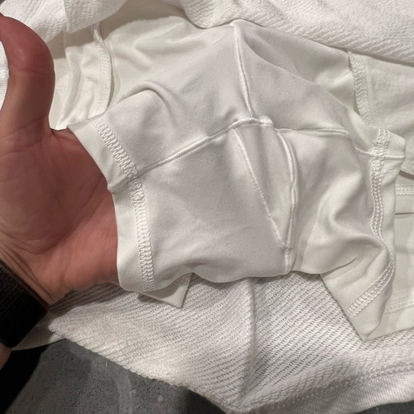 Aerie White Mini Skirt with Drawstring - Picture 3 of 7